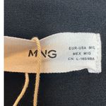 Mango NEW Women Large Black Sleeveless Hidden Button Blazer Vest Photo 5