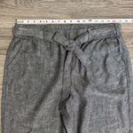 Soho New York & Company Street Linen Women Charcoal Relaxed Fit Pants Size L Photo 7