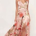 Nicole Miller New York Satin Floral Print Maxi Dress Photo 13