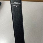 LP Blue Belt Womens Medium Black Vegan Leather Faux Pearl Buckle 1.25in Classic Photo 5