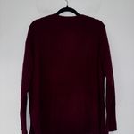 Nordstrom V Neck Cashmere Sweater M Burgundy Photo 5
