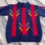 Vintage 80’s Wool Blend Funky Knit Sweater​ Pink Size M Photo 2