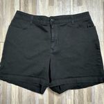 Lee Classic Black Women's Five Pocket Shorts by , Size 14 Photo 0
