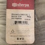 Sherpa Adventure Gear NWT ‘Maya’ top inverted lace inset back L Blue Size L Photo 5