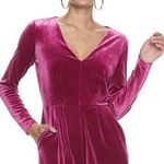 Candie's Berry Velour Romper Photo 0