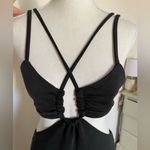 Third form Chic Black Cutout Midi Dress Size 4 Photo 9