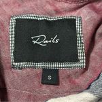 Rails  Women’s Size S Merlot Navy Gold Plaid Hunter Flannel Button Down Shirt Photo 6