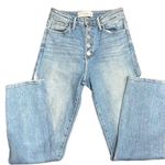 Just Black Denim the frayed button straight jeans Photo 1