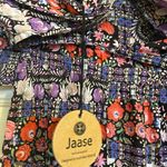 Jaase Magenta Mornings Women’s Size Small Floral Jumpsuit •Leg Slits Relaxed Fit Photo 13