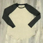 American Eagle Women’s Super Soft Pullover Knit Top Raglan Sleeve Cream Size S Photo 0