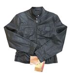 Hudson VTG Leather Jacket Dark Brown Women’s Tagged A (small) NWT Biker Lined Photo 0