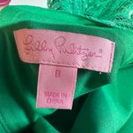 Lilly Pulitzer  Camellia Dress Kelly Green Lace Cutout Size 8 Holiday Party Photo 4