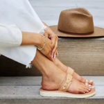 Beek Honey Leather Whistler Toe Ring Sandals Tan Size 9 Photo 1