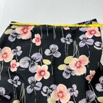 Vintage Dark Floral Maxi Skirt Black Pink Purple Cottagecore Garden Fairy Size 10 Photo 4