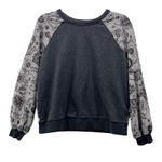 Johnny Was  Floral Wanders Bishop Sleeve Sweatshirt Gray Small Photo 0