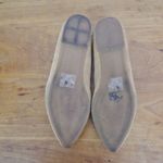 EXPRESS Tan Suede Pointed Toe Flats Size 9 Photo 4