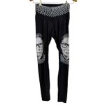 Yoga Democracy RGB Ruth Bader Ginsberg Leggings Womens Small Black Gym Stretch Photo 1