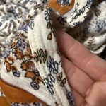 Free People  Paisley Puff Sleeve Swing Top M Boho Oversized Fit Hippie Hi Low Hem Photo 9