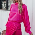 VICI  | Take A Chance On Love Satin Blouse Photo 1