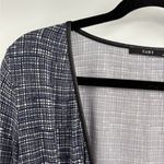 Tart  collection Blue Checkered blue modal Long Sleeve Open Wrap Blouse size xs Photo 3