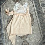 LPA  (NWT) Light Pink Cross Back Tencil Linen Blend Mini Wrap Dress, Size M Photo 5