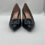 Journee Collection ‎ Heels 6 1/2 Black Rhinestones Pointed Toe Career Formal NEW Photo 6