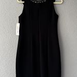 Evan Picone Black Dress, 8P, New with Tags, Fitted Petite Knee Length Dress, NWT Photo 4