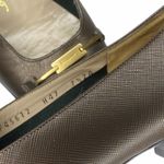 Salvatore Ferragamo  7.5 2A Gray Block Heels Photo 3