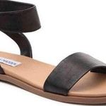 Steve Madden Black Faux Leather Sandals Photo 0