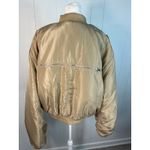 BY.DYLN Kai Bomber Jacket in Mushroom. Size M. Tan Size M Photo 6