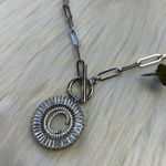 The Sis Kiss paper clip monogram C faceted rhinestones necklace Photo 0