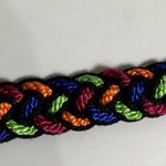 Vintage Statement Belt Braided Womens Colorful 90s Strap Waist Retro Photo 8