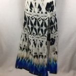 Love Sam White & Blue Maxi Tye Dye Slit Skirt M NEW Size M Photo 2