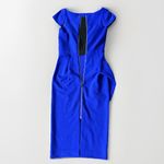 $1165 Roland Mouret Aldingham AsymmetricCrepe Peplum Blue Dress NET Photo 11