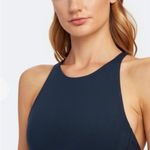 Girlfriend Collective  Topanga Criss Cross Sports Bra XL Midnight Blue Adjustable Photo 0