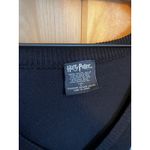 Harry Potter  Slytherin House Crest Cardigan Sweater Size Medium Embroidery Black Photo 3