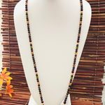 Liz Claiborne  Multi Color Beaded Long Necklace Photo 0