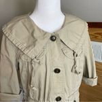 Loft Ann Taylor Khaki Button Up Utility Top Jacket Medium Photo 43