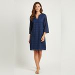 Crown & Ivy  Navy Eyelet Women’s Summer Dress size 12 Photo 10