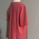 FIGS Coral V-Neck Short Sleeve Top Photo 4