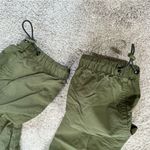 LCKR Women’s Mayday Utility Cargo Pants Nylon Pull On High Rise in Green Army S Photo 8