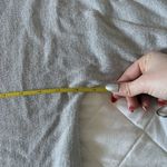 Talbots  Sweater Womens Medium Silver 3/4 Sleeve Crew Neck Lightweight Pullover Photo 4