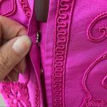 Vintage Constance Saunders Silk Jacket Wrap Skirt Raspberry 10 Pink Photo 4