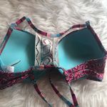 Shade & Shore  light lift crochet back pink‎ bikini top 36C Photo 3