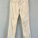 7 For All Mankind NWT Straight Leg Cream Velvet Jeans Photo 2