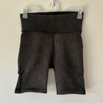 Aerie  Offline 7 Inch Inseam Hi-Rise Biker Short Braid Detail Grey Athletic Sport Photo 0
