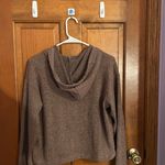 Cropped Burgundy Quarter Zip Size L Photo 3