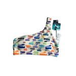 Puma  Women's Multicolor Logo One Strap Swim Bikini Top Size Medium NEW NWT Photo 3