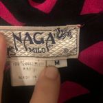 Vintage 80s 90s black pink sequin button up crop top Festive Glam Holiday Vibes Size M Photo 3