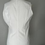 Armani Collezioni Womens White Cotton Button Down Sleeveless Blouse Top Size 12 Photo 6